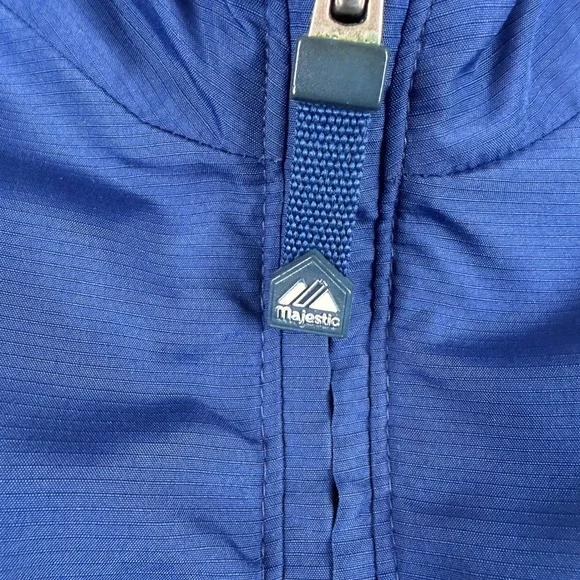 Los Angeles Dodgers Jacket Mens L Blue 1/4 Zip MLB Cool base Dugout VIntage